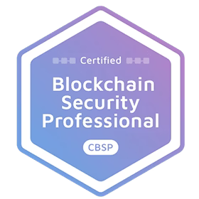 Blockchain security professional certificate